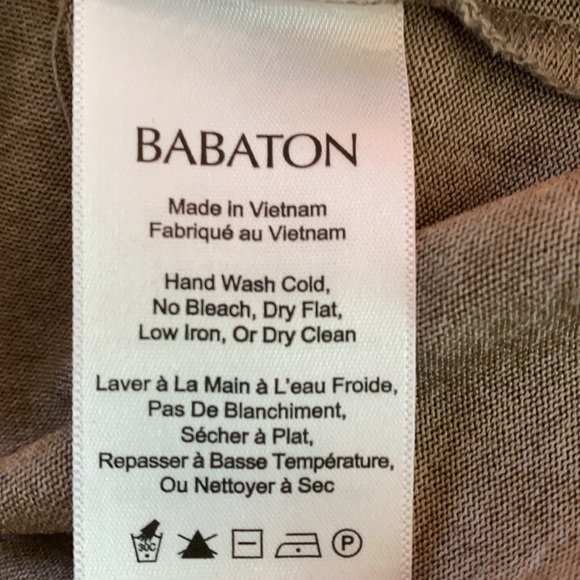 Aritzia Babaton taupe short sleeve T-shirt - Picture 6 of 6